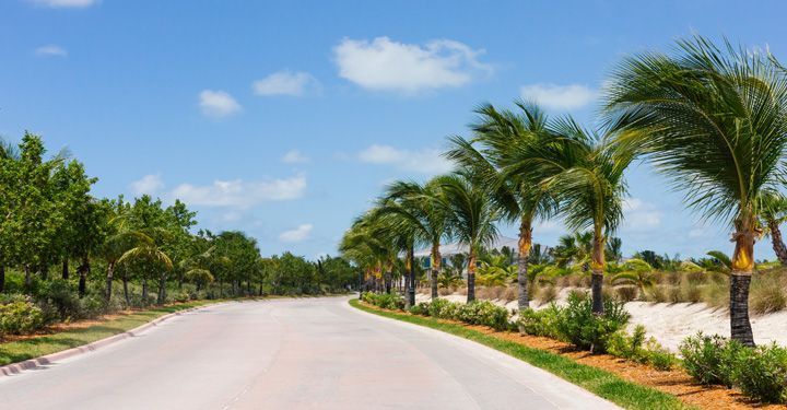 SStreet down Aruba beach