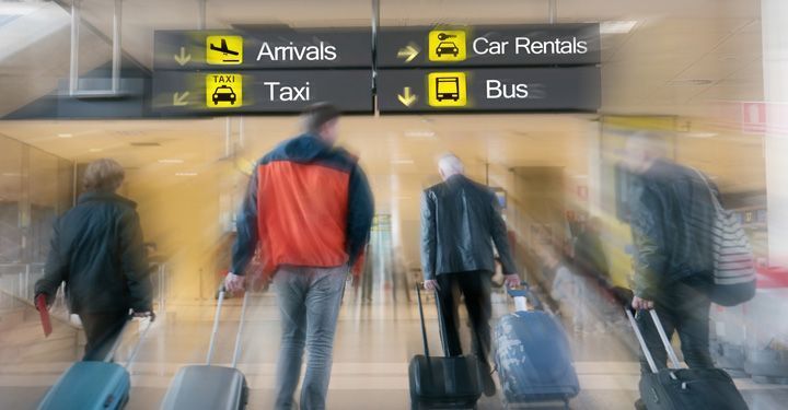 Car rentals airport sign