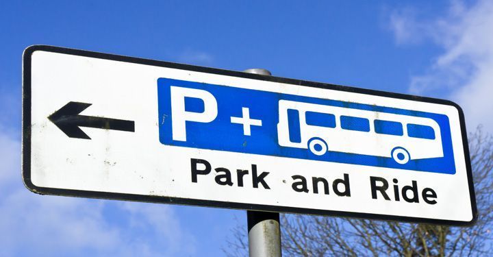 A Park and Ride sign in Prague