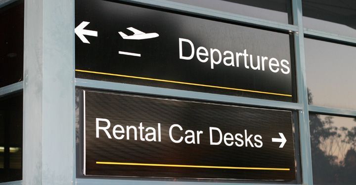 Car rental in airport