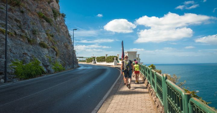 Coastal road in Sorrento