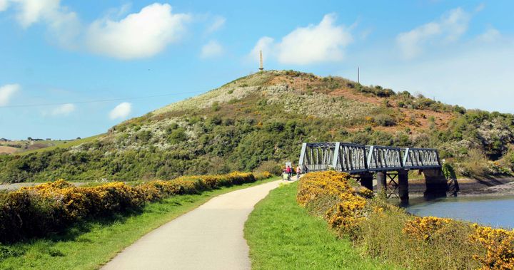 Iron railway bridge on the Camel Trail