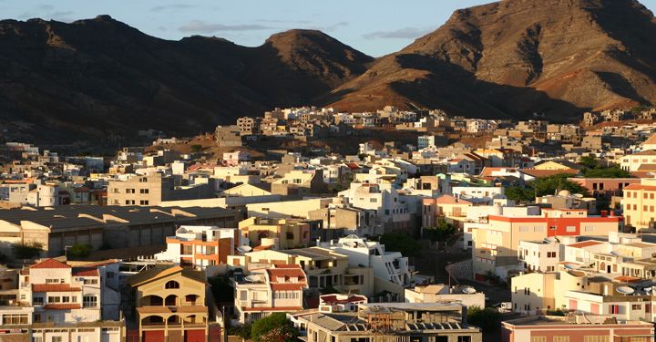 Aerial view of Sao Vicente, Cape Verde
