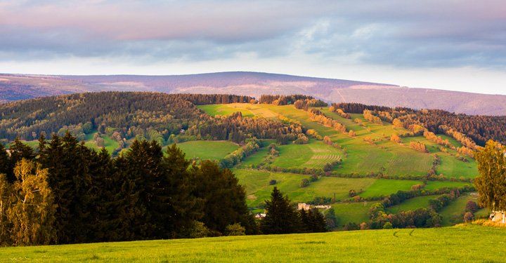 View of Krkonose national park Czech Republic