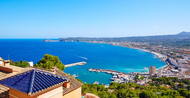 Aerial view of Alicante, Spain