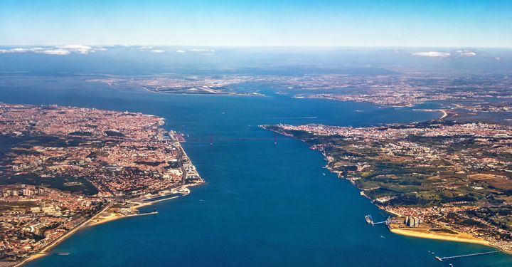 Aerial view of Lisbon