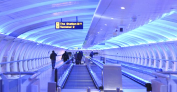 Airport terminal in Manchester
