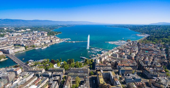 Aerial View of Geneva
