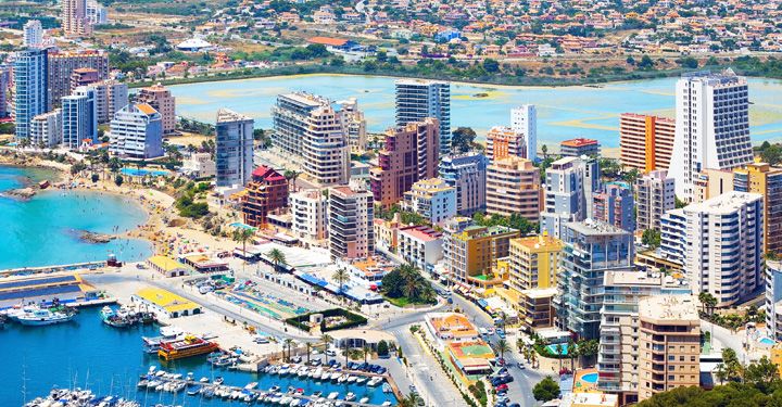 Aerial view of Costa Brava