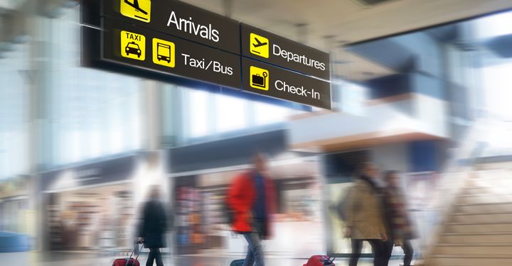 Airport sign