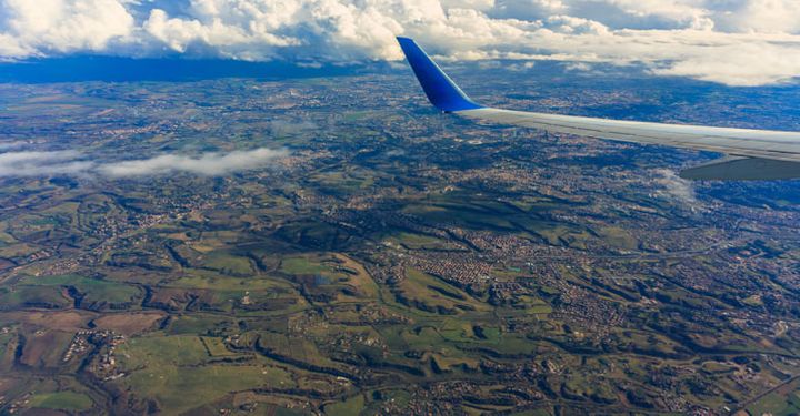 Aerial view of Italy