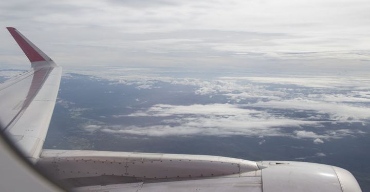 Sky view from plane