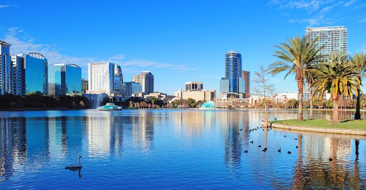Beautiful lake in Orlando