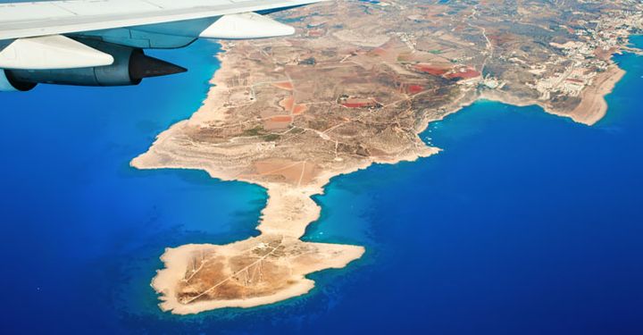 Aerial view of Cyprus