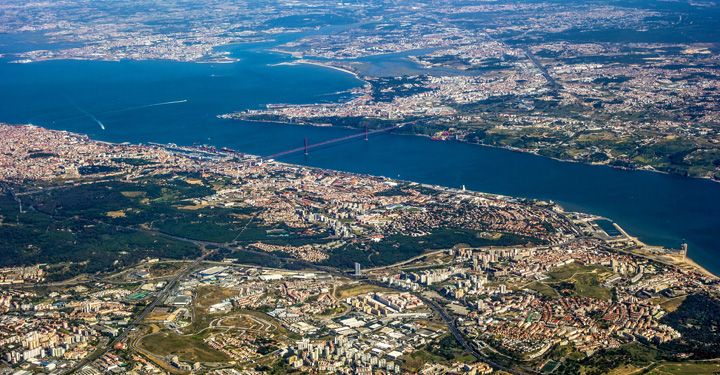 Aerial view of Lisbon, Portugal