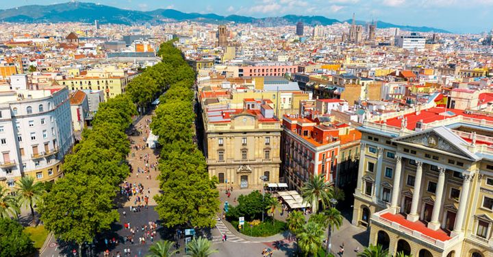 The district of Raval in Barcelona