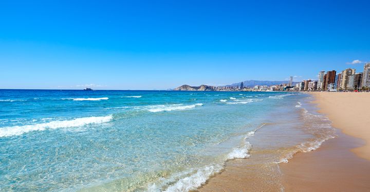 Beautiful beach in Costa Blanca