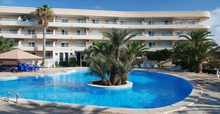 White hotel in Costa del Sol