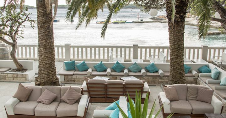 Luxury hotel terrace, Croatia 