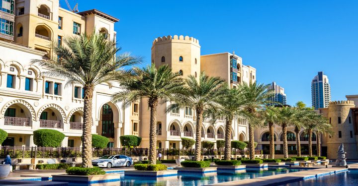 the Arabian-themed Palace Downtown Dubai