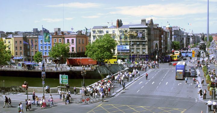 City centre of Dublin