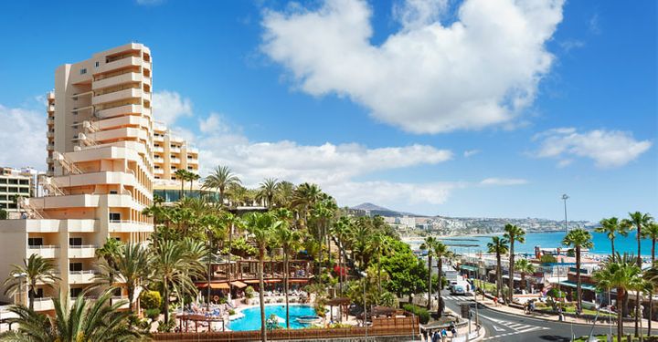 Resort town in Playa del Ingles,Maspalomas, Gran Canaria