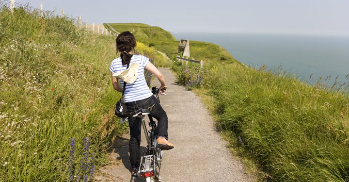 Coastal cycling route