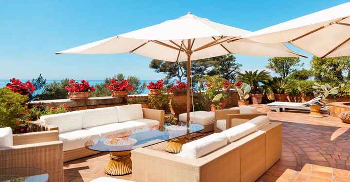 Terrace with sea view