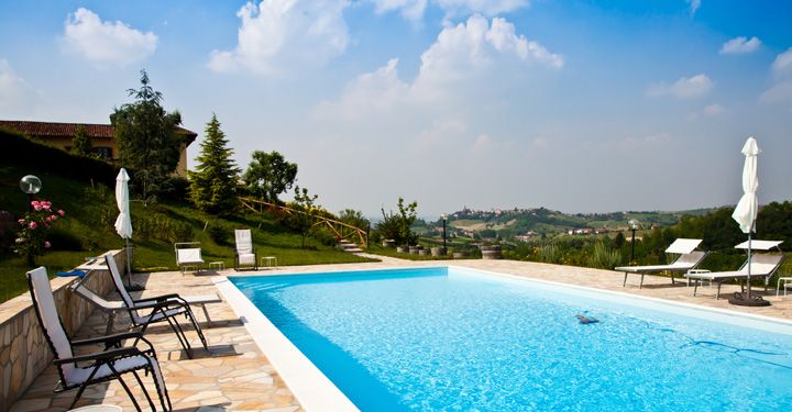 Hotel pool in Sardinia