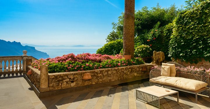 Hotel terrace in Sorrento