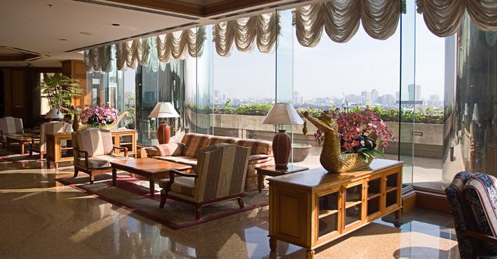Luxury hotel lobby in Bangkok