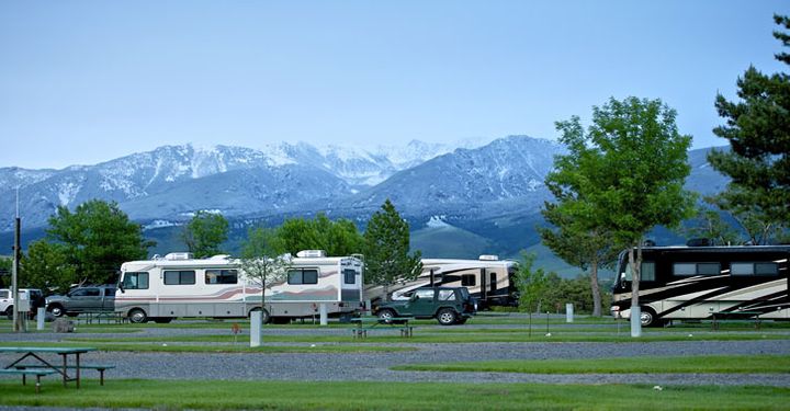 Camping site in Montana