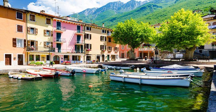 Lake Garda harbour, Italy