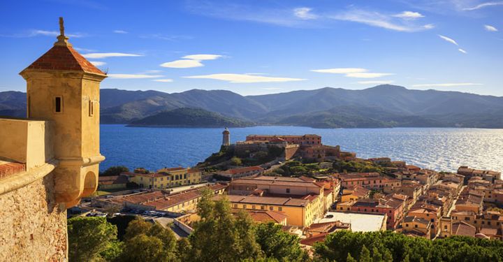 Portoferraio aerial view, Tuscany