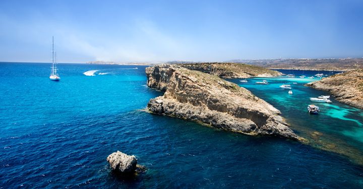 View of the Blue Lagoon, Malta