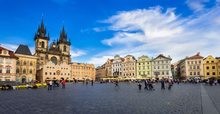 Prague town square