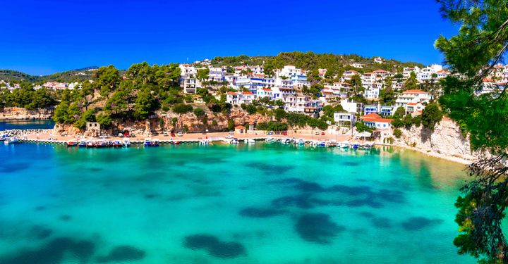 alonissos town view