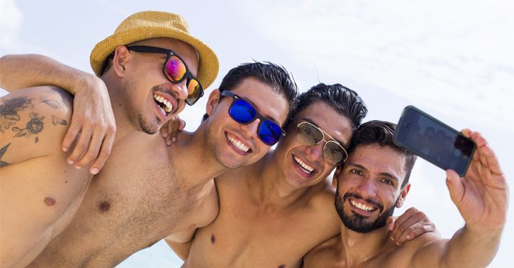 Group of friends taking a selfie