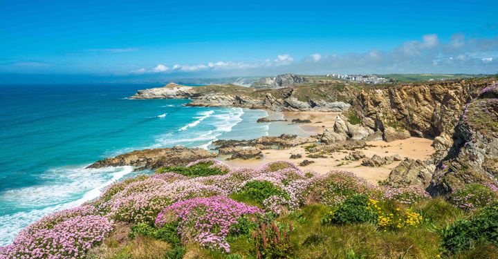 Newquay beach Cornwall