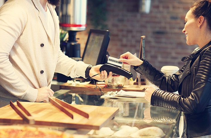 paying for item on credit card